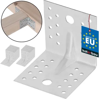 Tesařské kování Úhelník s prolisem 80x80x80 - 25 ks. - 25 ks.