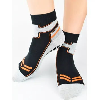 Pánské ponožky Chlapecké ABS ponožky na trampolínu SB131 - 39-42 / černá