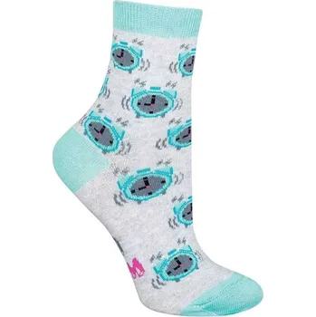 Dámské punčochy Dámské ponožky Budíček - 34-38 / světle šedá