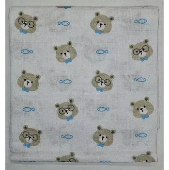 Dámské punčochy Bavlněná vzorovaná plenka 70x70 cm - bílá