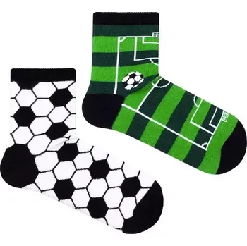 Chlapecké nestejné ponožky Fotbal M - 29-31 / zelená