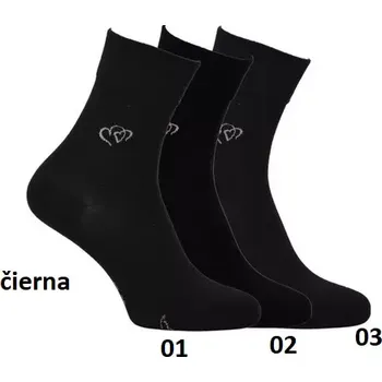 Dámské punčochy Dámské ponožky Leila - 35-38 / černá (03)