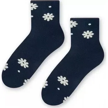 Dámské punčochy Dámské froté ponožky Gerbera - 38-40 / tmavě modrá