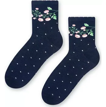 Dámské ponožky Dámské ponožky Bylinky IV - 35-37 / tmavě modrá