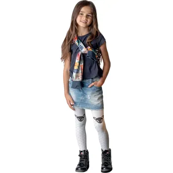 Dámské punčochy Dívčí punčochy Felinka 40 DEN - 116-122 / bílá