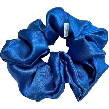 gumička do vlasů scrunchies glossy glam Královská modrá velká - satén