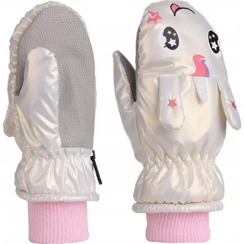 Rukavice Dívčí rukavice Jednorožec - 22 cm / smetanová