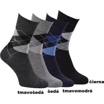 Pánské ponožky Pánské bambusové ponožky Viktor - 39-42 / tmavě šedá