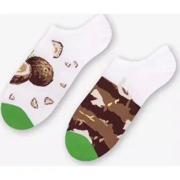 Pánské ponožky Pánské nestejné ťapky Coconut - 43-46 / bílá