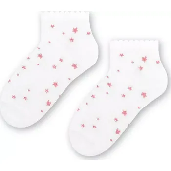 Dámské punčochy Dívčí ponožky Lurex Stars - 29-31 / bílá