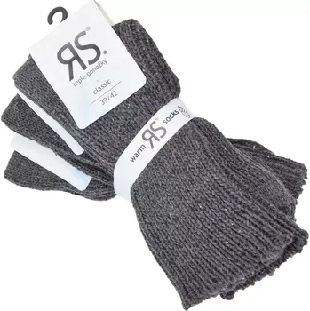 Dospělé hrubé ponožky Viscose classic - 35-38 / tmavě šedá