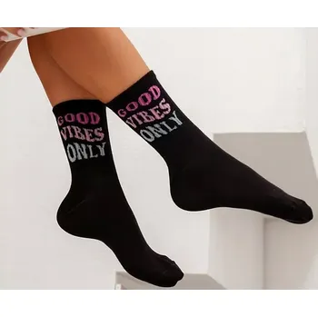 Dámské ponožky Dámské ponožky Good vibes only - 37-41 / černá