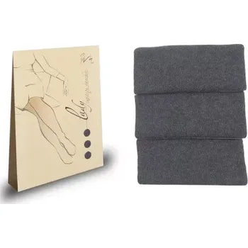 Dámské punčochy Dámské nadměrné punčochové kalhoty Madame - 170-176 / světle šedý melír