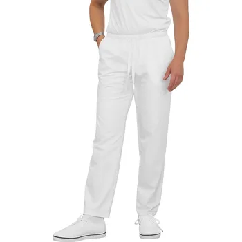 Zdravotnický oděv Elastické lékařské kalhoty bílé barvy (3XL)