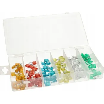 Autopojistky Sada pojistek do auta 120ks mini 5a-30a