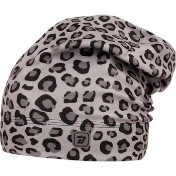 Čepice Fleecová čepice Yetti - vzor 55 - šedá - leopard 48 - 50