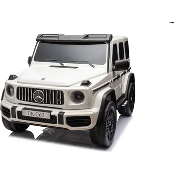 Dětské elektrovozidlo KidVolt Mercedes Benz G63 AMG XXL | 2x280W | MP4 | bílá nosnost až 80kg! | nová technologie motorů - velice tiché | MP4 dotykový display | úložný prostor pod kapotou
