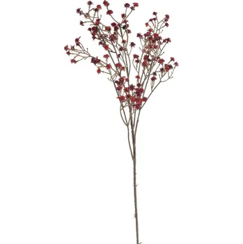 umělá květina Nevěstin závoj - Gypsophila tm. červená 67 cm
