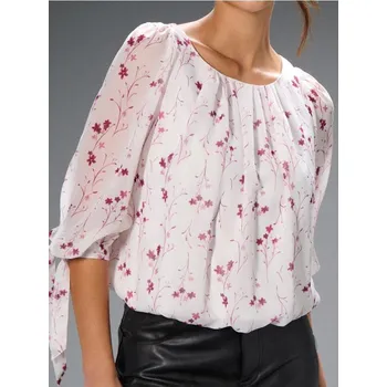 Sinsay - Květovaná košilová halenka - vícebarevná - 377HH-MLC - 377HH-MLC-S