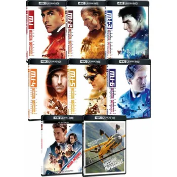 Blu-ray film Mission: Impossible 1-8 kolekce - 4K Ultra HD (8BD) jednotlivé krabičky