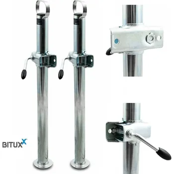 zvedák Parkovací podpěry s objímkou 70cm 2ks Univerzální pro odtahovku/přívěs MS16633