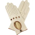 Kreibich Dámské rukavice řidičské - bříza, sv.koňak lem Barva: 11 - bříza, Velikost: 8