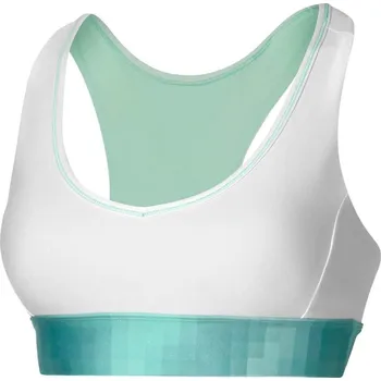 Podprsenka Dámská sportovní podprsenka Mizuno Frontier Bra (W) velikost XL white, blue