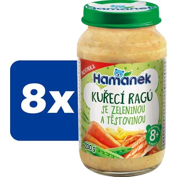 Hamánek Kuřecí ragú se zeleninou a těstovinou - 8 x 230 g