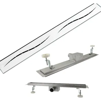 sprchový žlab Lineární sprchový žlab Streifen 120 cm s průtokem 35 l/min do koupelny M16860