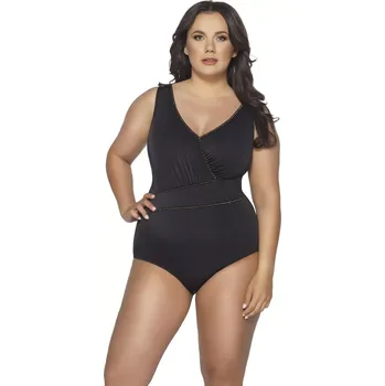 Dámské plavky Dámské jednodílné plavky 59 black - AVA černá 80/F