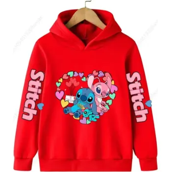 Chlapecký svetr Lilo & Stitch Dívčí mikina "STITCH" Barva: Červená, Velikost: 110