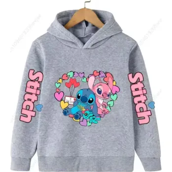 Chlapecký svetr Lilo & Stitch Dívčí mikina "STITCH" Barva: Šedá, Velikost: 150