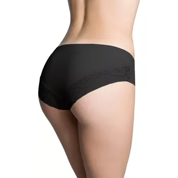 Dámské spodní prádlo Dámské kalhotky Cheekie black - JULIMEX černá M