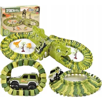 autodráha VELKÁ ZÁVODNÍ DRÁHA DINOSAURUS DINO TRACK 140 dílů