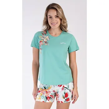 Dámské pyžamo Dámské pyžamo šortky Sofie zelená S
