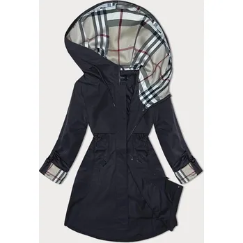 Tmavě modrá bunda parka s ozdobnou podšívkou BH Forever (BH-2401BIG) odstíny modré 52