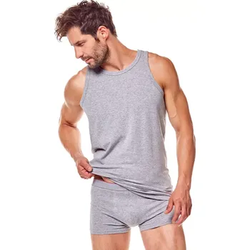 Pánské tílko Pánský nátělník BRASS 18732 RED LINE černá 2XL