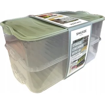 Dóza na potraviny Smukee Dvoupatrová dóza s víkem, 23 x 15 x 12 cm