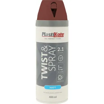 Barva ve spreji PLASTIKOTE BARVA LAKOVÝ SPREJ PANTILE RED BARVA ČERVENÁ STŘEŠNÍ KRYTINA 400 ML