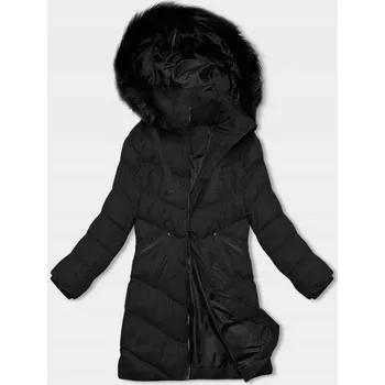 Černá dámská zimní bunda s kapucí (5M732-392) odstíny černé L (40)