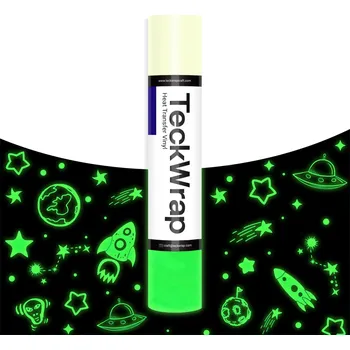 Samolepící dekorace TeckWrap Svítící ve tmě - White - Nažehlovací vinylová folie Velikost: 25 x 30 cm