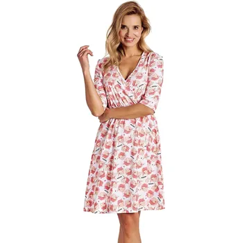 Set těhotenského spodního prádla Dámská těhotenská košile 3141 - TARO bílá S