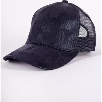 Dámská halenka YOCLUB CZD-0655 dámská čepice Černá 56-58 cm