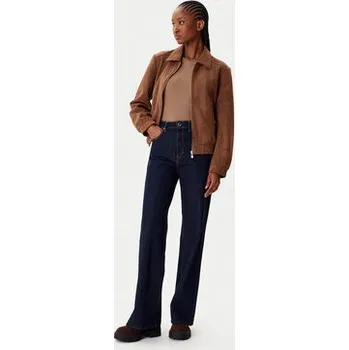 Dámská casual bunda Morgan Bunda z imitace kůže 252-GPOKEL Hnědá Regular Fit 34