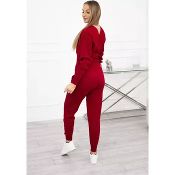 Dámský svetr Dvoudílný svetr červený UNI