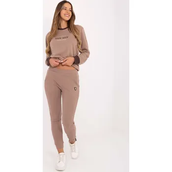 RELEVANCE Kalhoty -RV-DR-9602.50 Barva: Béžová - tmavě, Velikost: S/M