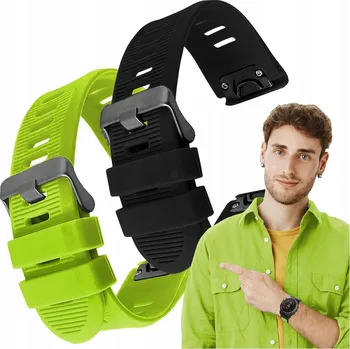 Řemínek na hodinky Sada: 2x řemínek QuickFit pro Garmin Fenix 5X 6X 6X Pro 7X Solar řemínek 26 mm