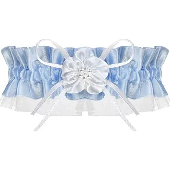 Dámské spodní prádlo Dámský podvazek Julimex PW 31 Dublin modro-bílá univerzální