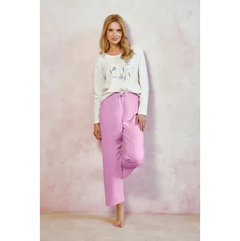 Dámské pyžamo 3459 DÁMSKÉ DLOUHÉ PYŽAMO MONICA S-XL ECRI L