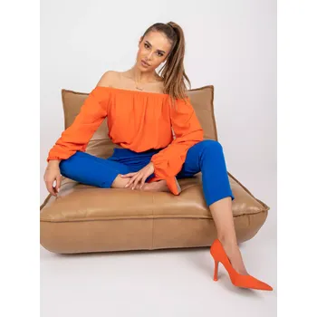 Dámská halenka Halenka DHJ BZ 6816.57 oranžová jedna velikost